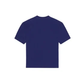 Balenciaga Uomo SS21 Maglietta a maniche corte blu con stampa logo alfabetica 612966TIV545400 Balenciaga Uomo SS21 Maglietta a maniche corte blu con stampa logo alfabetica 612966TIV545400