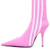Balenciaga x adidas Originals Stivaletti Knife 110 mm “Pink” 724073W2ES15090