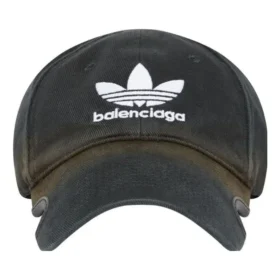 Balenciaga x adidas Trefoil Cappellino con logo Balenciaga “Black White” 723749410B21077