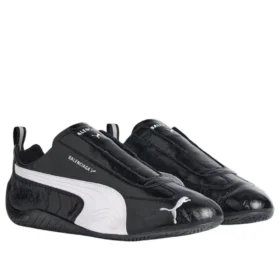 Balenciaga x Puma Speedcat in pelle “Black White” 847148WSDSB1090
