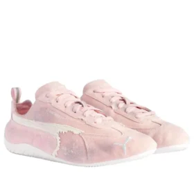 Balenciaga x Puma Speedcat in pelle scamosciata “Distressed Pink White” 847146WSDSD5090