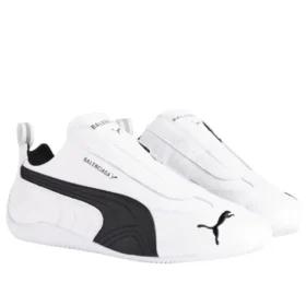 Balenciaga x Puma Speedcat in pelle “White Black” 847148WSDSB9010