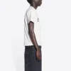 Balenciaga x RuPaul, firma congiunta, FW21, stampa a lettere, colletto rotondo, uomo, bianco 670943TLV579057