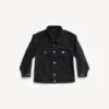 Bambini – giacca oversize Balenciaga in nero slavato Bambini – giacca oversize Balenciaga in nero slavato