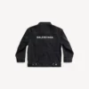 Bambini – giacca oversize Balenciaga in nero slavato Bambini – giacca oversize Balenciaga in nero slavato