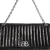 Borsa a catena grande Monaco trapuntata “Nera” 7659332AASE1000