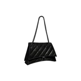 Borsa a catena media Crush trapuntata “Black” 716393210IY1000
