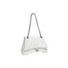 Borsa a catena media Crush trapuntata “Optic White” 716393210J09001