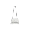 Borsa a catena media Crush trapuntata “Optic White” 716393210J09001
