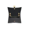 Borsa a catena media in coccodrillo Crush “Black” 716393210IX1000