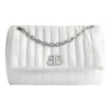 Borsa a catena media Monaco trapuntata “Off White” 7659452AASE9106