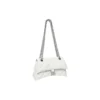 Borsa a catena piccola Crush trapuntata “Optic White” 716351210J09001