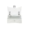 Borsa a catena piccola Crush trapuntata “Optic White” 716351210J09001