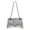Borsa a catena piccola Crush trapuntata “Silver” 716351210IW8110