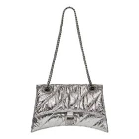 Borsa a catena piccola Crush trapuntata “Silver” 716351210IW8110