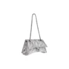 Borsa a catena piccola Crush trapuntata “Silver” 716351210IW8110