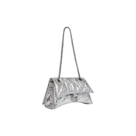 Borsa a catena piccola Crush trapuntata “Silver” 716351210IW8110