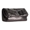 Borsa a catena piccola Monaco metallizzata “Grigio scuro” 7659662AASD1314