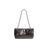 Borsa a catena piccola Monaco metallizzata “Grigio scuro” 7659662AASD1314