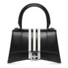 Borsa a mano piccola Balenciaga x adidas Hourglass “Black” 593546210MA1091