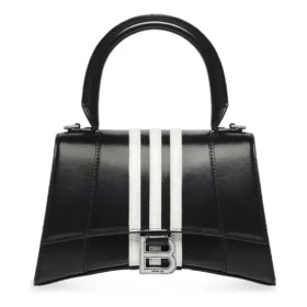 Borsa a mano piccola Balenciaga x adidas Hourglass “Black” 593546210MA1091