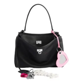 Borsa a mano Rodeo Small effetto usurato con un ciondolo “Black” 7897792AA831000