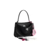 Borsa a mano Rodeo Small effetto usurato con un ciondolo “Black” 7897792AA831000