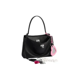 Borsa a mano Rodeo Small effetto usurato con un ciondolo “Black” 7897792AA831000
