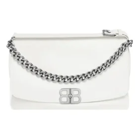 Borsa a patta grande Bb Soft “Optic White” 7484882AAIY9001