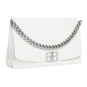 Borsa a patta grande Bb Soft “Optic White” 7484882AAIY9001