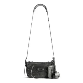 Borsa a patta Le Cagole Xs metallizzata “Grigio metallizzato” 7190822AAWR1314