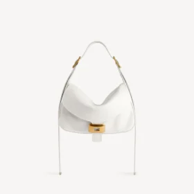 Borsa a tracolla da donna Clicca, modello medio, in bianco neve