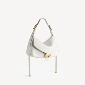 Borsa a tracolla da donna Clicca, modello medio, in bianco neve