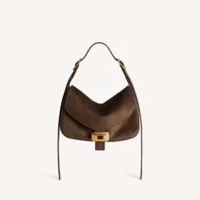 Borsa a tracolla da donna Clicca, modello medio, in color muscade
