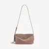 Borsa a tracolla da donna Le 7, modello medio, color biscotto