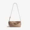 Borsa a tracolla da donna Le 7, modello medio, color biscotto