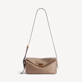 Borsa a tracolla da donna Le 7, modello medio, color biscotto
