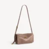 Borsa a tracolla da donna Le 7, modello medio, color biscotto