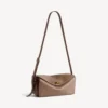 Borsa a tracolla da donna Le 7, modello medio, color biscotto