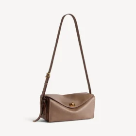 Borsa a tracolla da donna Le 7, modello medio, color biscotto