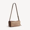 Borsa a tracolla da donna Le 7, modello medio, color biscotto