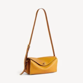 Borsa a tracolla da donna Le 7, modello medio, color curry