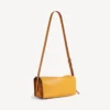 Borsa a tracolla da donna Le 7, modello medio, color curry