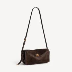 Borsa a tracolla da donna Le 7, modello medio, color moka