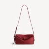 Borsa a tracolla da donna Le 7, modello medio, nei colori rubino/moka