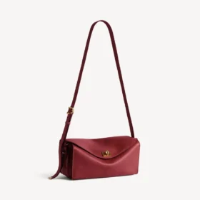 Borsa a tracolla da donna Le 7, modello medio, nei colori rubino/moka