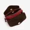 Borsa a tracolla da donna Le 7, modello medio, nei colori rubino/moka