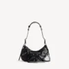 Borsa a tracolla da donna Le Cagole piccola, nera