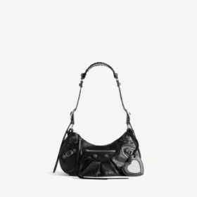 Borsa a tracolla da donna Le Cagole piccola, nera