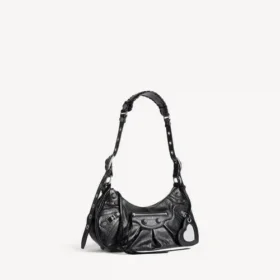 Borsa a tracolla da donna Le Cagole piccola, nera
